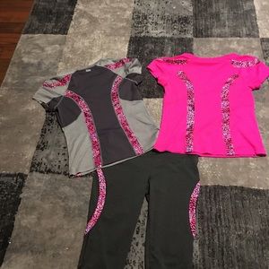 Fila training tops and tights